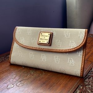 Dooney & Bourke Beige Snap Wallet